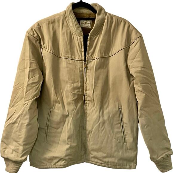 Vintage 70s MacMurray Khaki Bomber Jacket Adult Medium